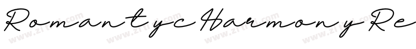 Romantyc Harmony Reg字体转换